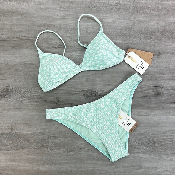☀️BILLABONG☀️ CRUSH ON YOU CECI TRI Crush On You Hike Bikini SET - Picture 2 of 12
